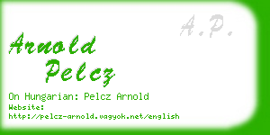 arnold pelcz business card